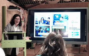 eleanor presenting CRAFT to an audience